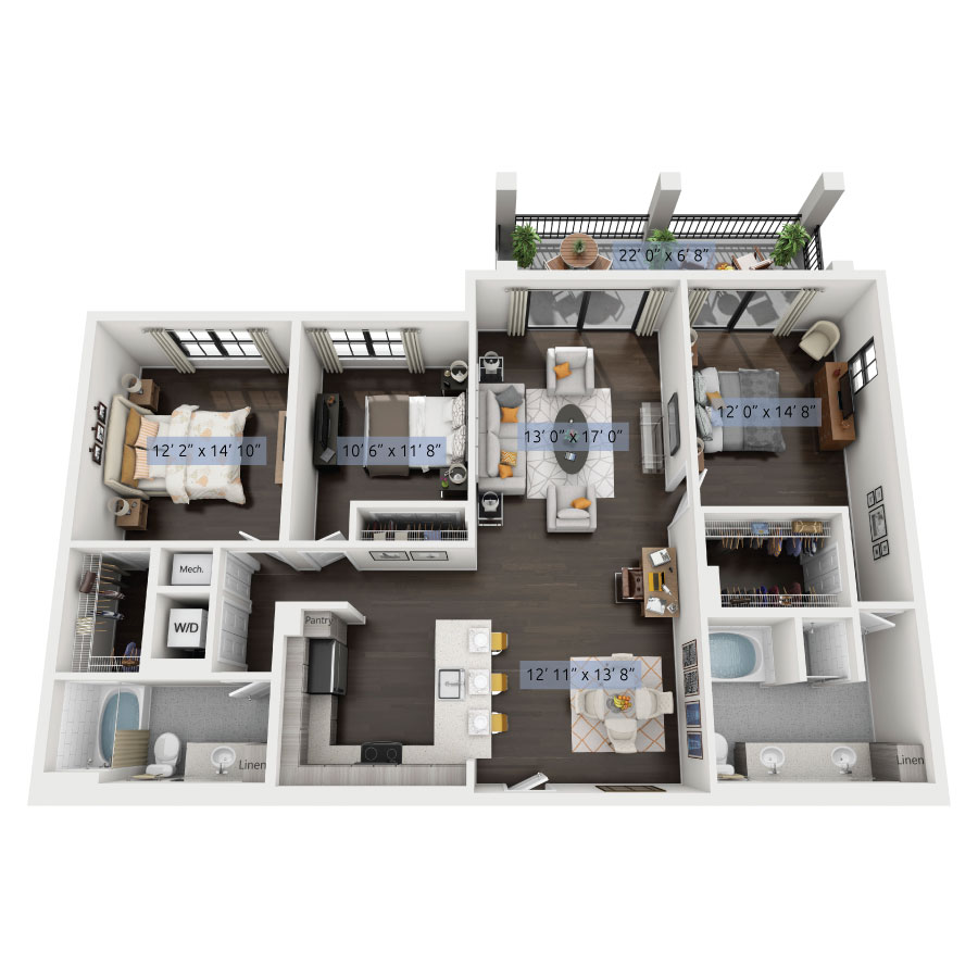 850 Boca Luxury One Two Three Bedroom Apartments